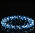 Natural Aquamarine Loose Beads — Round Beads for DIY Handmade Jewelry Making