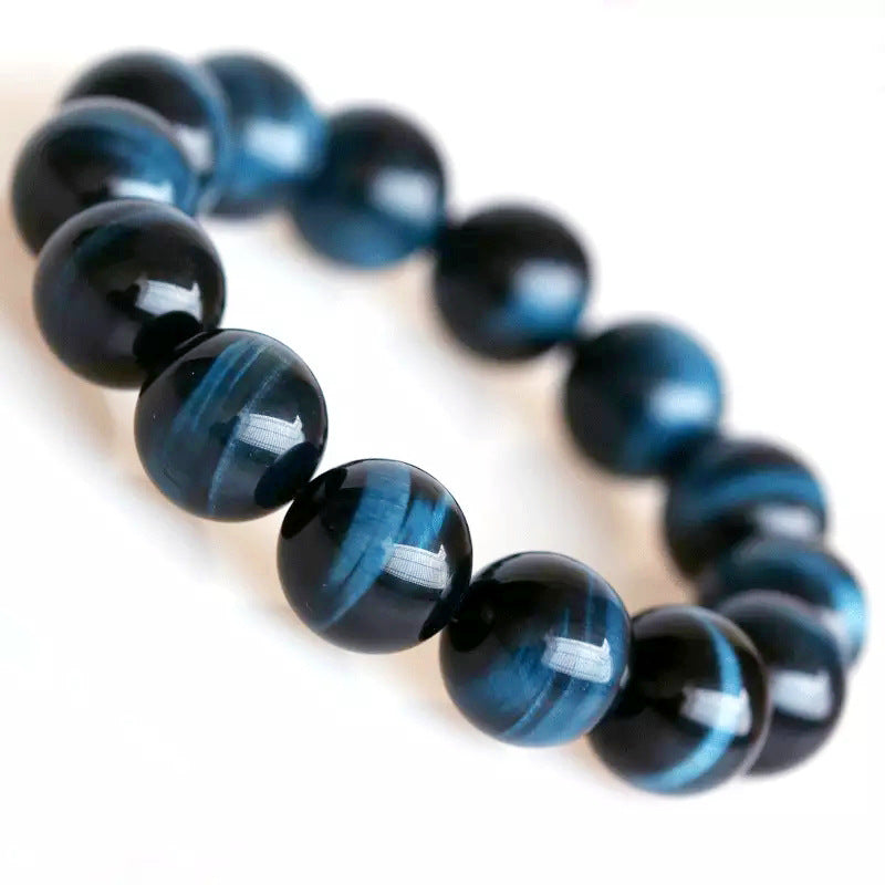 Natural blue tiger's eye bracelet, hawk's eye with cat's eye blue tiger's eye bracelet jewelry wholesale, blue tiger's eye stone.